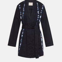 EUGENIE JACKET IN TIE&DYE GABARDINE - INK