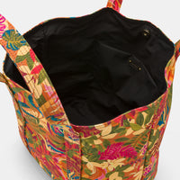 MAURITIA BAG IN PRINTED CANVAS - ARANCIO/MULTICOLOUR