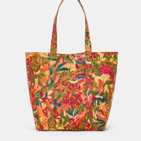 MAURITIA BAG IN PRINTED CANVAS - ARANCIO/MULTICOLOUR
