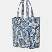 MAURITIA BAG IN PRINTED CANVAS - MULTICOLOUR AZZURO