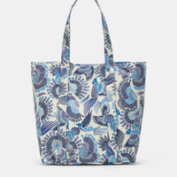 MAURITIA BAG IN PRINTED CANVAS - MULTICOLOUR AZZURO