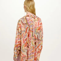 JURUA SHIRT IN PRINTED COTTON VOILE - MULTICOLOR MAGENTA