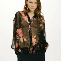 CAMILA SHIRT IN PRINTED CHIFFON CREPON