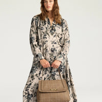 NATALIE DRESS IN PRINTED JACQUARD VISCOSE
