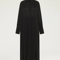 SCILLY DRESS IN JACQUARD - BLACK
