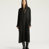 SCILLY DRESS IN JACQUARD - BLACK
