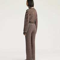 MASON MULTISTRIPED LUREX PANTS - PINK MULTICOLOR