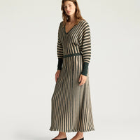 PIE MULTISTRIPED LUREX SKIRT