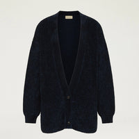JASPER CARDIGAN IN JACQUARD - BLUE