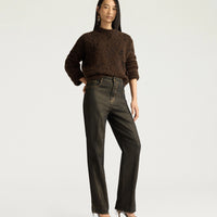 KEATS PANTS IN 10 OZ LAMINATED DENIM - GOLD