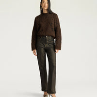 KEATS PANTS IN 10 OZ LAMINATED DENIM - GOLD
