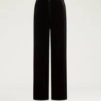 OLIVER PANTS IN SMOOTH VELVET - BLACK