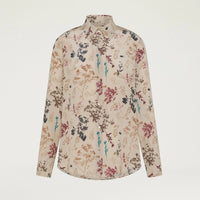 MEUDON SHIRT IN PRINTED CREPE DE CHINE - BEIGE MULTICOLOR