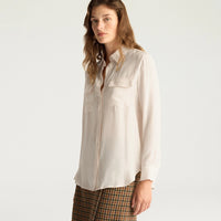 ELIAS SHIRT IN ACETATE/SILK JACQUARD - LIGHT PINK