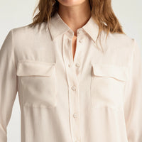 ELIAS SHIRT IN ACETATE/SILK JACQUARD - LIGHT PINK