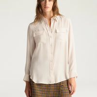 ELIAS SHIRT IN ACETATE/SILK JACQUARD - LIGHT PINK