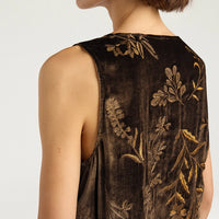 REMY TOP IN EMBROIDERED VELVET