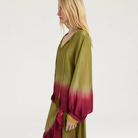 MANTRA BLOUSE IN TIE DYED HABUTAI