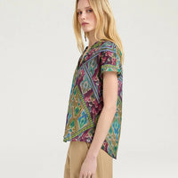 COPAL BLOUSE IN PRINTED COTTON VOILE