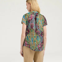 COPAL BLOUSE IN PRINTED COTTON VOILE