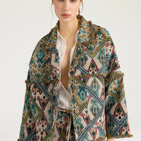 CANTADORA COAT IN GOBELIN - AVIO MULTICOLOR