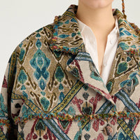 CANTADORA COAT IN GOBELIN - AVIO MULTICOLOR