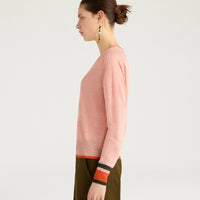 RIO SWEATER IN LINEN - PINK