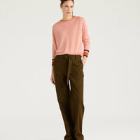 RIO SWEATER IN LINEN - PINK