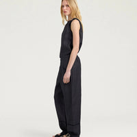 SILVERADO PANTS IN LINEN - CHARCOAL GRAY
