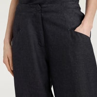 SILVERADO PANTS IN LINEN - CHARCOAL GRAY