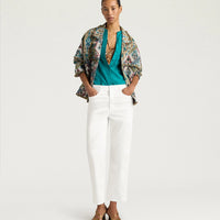AIDAN PANTS IN STRETCH ECRU DENIM - WHITE
