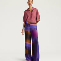 MARAJO PANTS IN ALL-OVER PRINTED SATIN