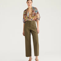 TRES PANTS IN POPLIN - KAHKI