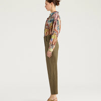 TRES PANTS IN POPLIN - KAHKI