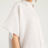 BROOKLYN SHIRT IN LINEN - MILK