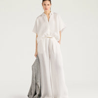 BROOKLYN SHIRT IN LINEN - MILK