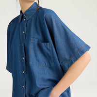 LILA SHIRT IN CHAMBRAY - BLUE
