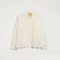 TALAVERA SHIRT IN BROIDERIE ANGLAISE POPLIN - CREAM