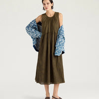 COBRE DRESS IN EMBROIDERED VOILE