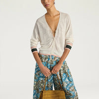 BOSQUE CARDIGAN IN LINEN - CREAM