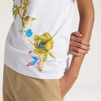 QUERENCIA T-SHIRT IN COTTON JERSEY - GREEN MULTICOLOR