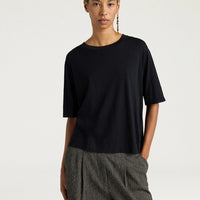 NOCHE T-SHIRT IN COTTON - BLACK