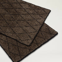 RICHMOND SCARF IN JACQUARD - BEIGE/BLACK