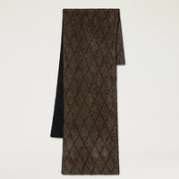 RICHMOND SCARF IN JACQUARD - BEIGE/BLACK