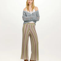 AREPAS MULTISTRIPED KNIT PANTS
