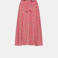 CAIANA SKIRT IN STRIPED COTTON AND SILK