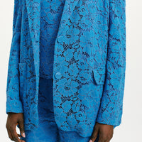 JATOBA LACE JACKET - COBALT