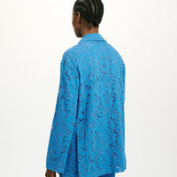 JATOBA LACE JACKET - COBALT