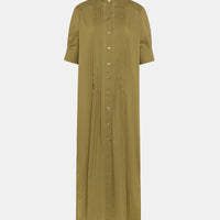 SEAN DRESS IN COTTON VOILE - AVOCADO
