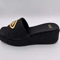 Exé Shoe Textured Raffia: 890 Feliz